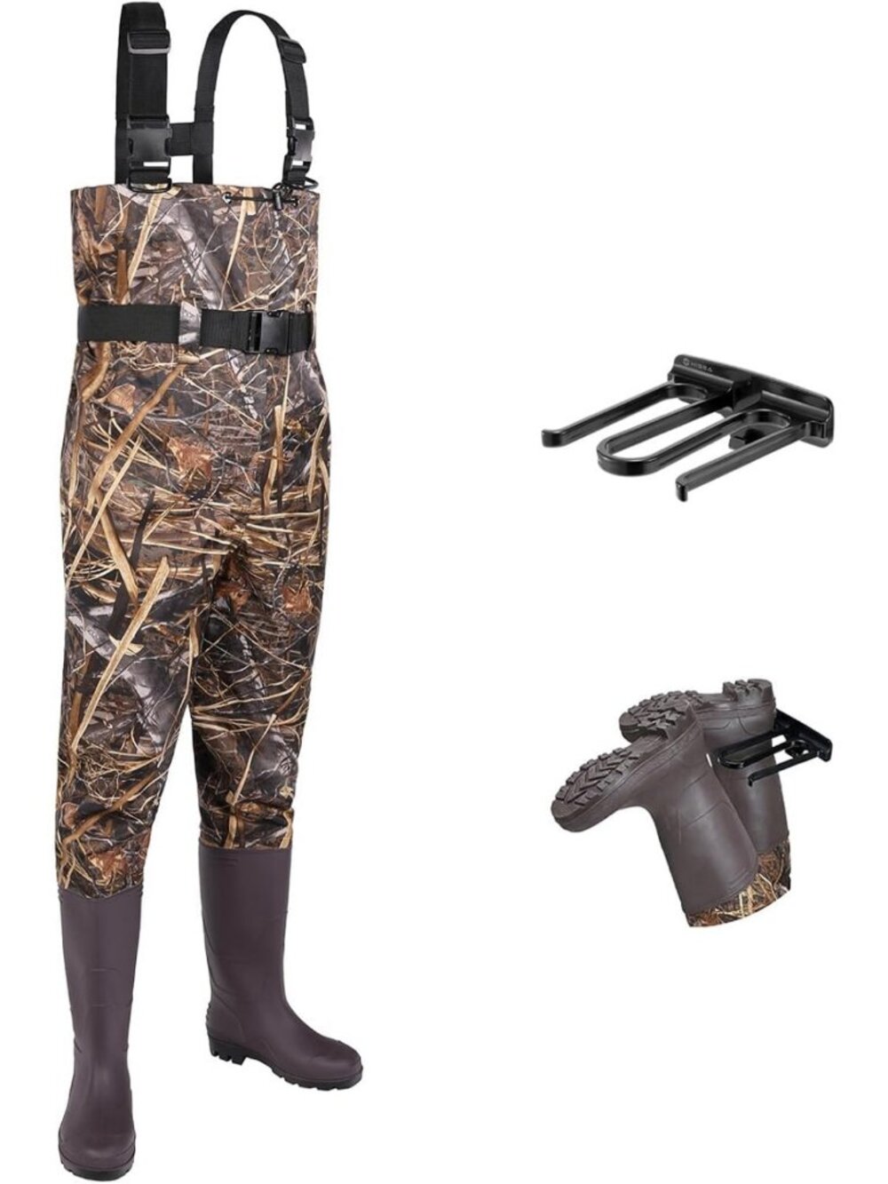 Waterproof Fishing Chest Waders for Men & Women with Boots - Durable